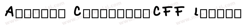 Agilent CondensedCFF Lig字体转换